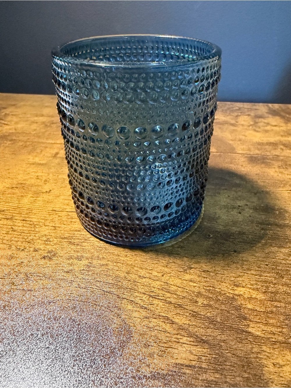 Water Glass in Blue. NEW